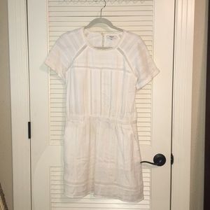 Madewell White Cotton Dress w/ Pockets Sz. 4